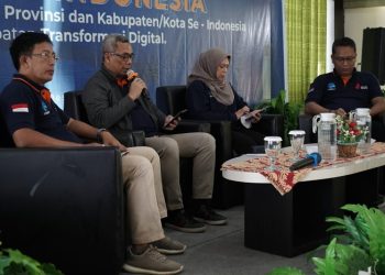 Dirjen Informasi dan Komunikasi Publik Kemenkominfo RI, Usman Kansong saat mengisi materi pada kegiatan Rakornas Satu Data Indonesia [dok istimewa]