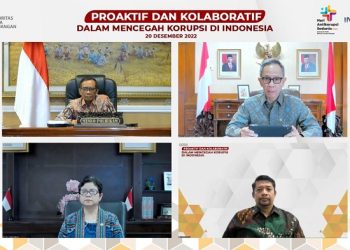 Webinar Hari Anti Korupsi Sedunia (Hakordia) Tahun 2022 yang digelar OJK pada Selasa, 20 Desember 2022. [Foto Humas OJK]
