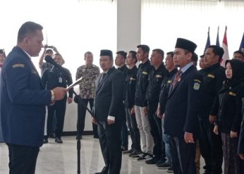 Pelantikan Pengurus Karang Taruna Kota Sungaipenuh. [foto Aurduri.com/Wahyu]