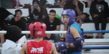 Pertandingan Muaythai antara Kota Jambi vs Kerinci [dok Reza Fender]