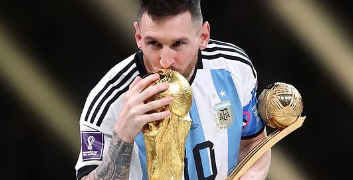 Lionel Messi, Pemain terbaik Piala Dunia 2022. [Foto: FIFA]