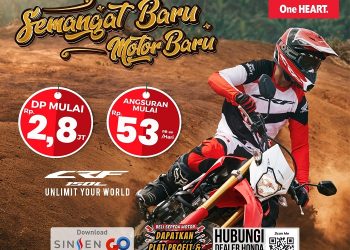 Poster promo sepeda motor Honda New CRF150L. [Foto Sinsen]