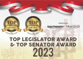 Poster kegiatan 2nd Top Legislator Awars & Top Senator Award 2023 for Personal Branding. [Dok SuaraPemerintah.id]