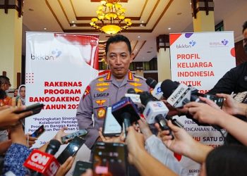 Kapolri, Jenderal Listyo Sigit Prabowo, saat diwawancarai awak media di Kantor BKKBN, Jakarta, Rabu, 25 Januari 2023. [Foto Humas Polri]
