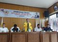 Ketua Komite Olahraga Nasional Indonesia (KONI) Provinsi Jambi, Budi Setiawan saat Bimtek aplikasi Sportblock di Ruang Rapat KONI Provinsi Jambi, Kamis (26/01/2023). [dok Maskun]