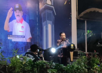 Gubernur Jambi, Al Haris saat membuka Tournament Gateball Gubernur Jambi Cup II 2023 di Ev Garden, Kota Jambi, Rabu (04/01/2023). [Foto zabak.id/Ahmad Firdaus]