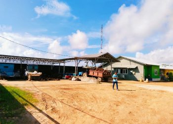 Kantor dan areal perusahan Sawit PT HBA. [Dok. PJS Babel]