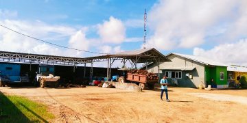 Kantor dan areal perusahan Sawit PT HBA. [Dok. PJS Babel]