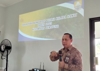 Kegiatan Sosialisasi di aula PT Hutan Alam Lestari, Kamis (2/2/2023). [dok Stepanus]