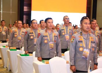 Kapolda Jambi, Inspektur Jenderal Polisi Rusdi Hartono, saat mengikuti proses Rapim Polri 2023 di Jakarta, Kamis (9/2/2023). [Foto Humas Polda Jambi]