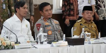 Rapat Koordinasi Pembahasan Penertiban dan Penyelesaian Angkutan Batubara di Provinsi Jambi, bertempat di Ruang Rapat Damar Gedung Heritage Lantai 2 Kementerian Energi Sumber Daya Mineral, Jakarta Pusat, Selasa (14/02/2023). [Foto Diskominfo Jambi/Harun]