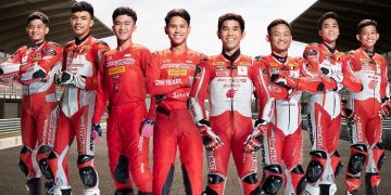 PT Astra Honda Motor memperkenalkan para pebalap binaan pada gelaran Indonesia International Motor Show 2023, Kamis (16/02). [Foto AHM]