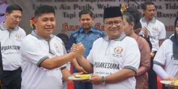 Ketua DPRD Kota Jambi, Putra Absor Hasibuan saat menghadiri HUT ke-5 Paguyuban Puja Kesuma Provinsi Jambi, Sabtu (04/02/2023). [Foto Aurduri.com/Reza]
