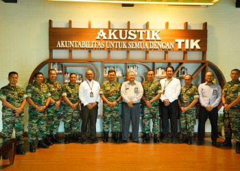 Kunjungan Danrem 042/Gapu beserta staf ke Kantor BPK RI Perwakilan Provinsi Jambi, Jumat (24/2/2023). [Foto Penrem Gapu]
