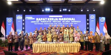 Rapat Kerja Nasional (Rakernas) APPSI Tahun 2023, yang berlangsung di Balikpapan, Jum’at (24/02/2023). [Foto: Diskominfo Provinsi Jambi/Richi]