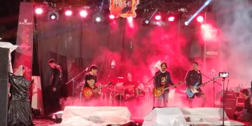 Event Rock Rise Vol 2 di Senyala Cafe, Kota Jambi, Senin malam (27/2/2023). [Foto: Hendra Putra]