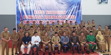 Rapat Koordinasi penguatan kelembagaan desa Se-Provinsi Jambi tahun 2023 bertempat di DEJ Convention Hall di Kota Sungai Penuh, Selasa (28/02/2023). [Foto: Diskominfo Provinsi Jambi]