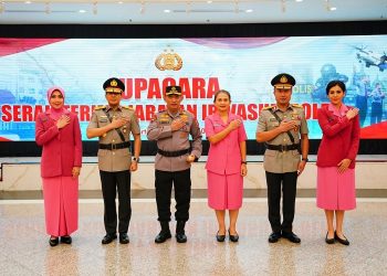 Upacara serah terima jabatan Irwasum Polri, Selasa (28/2/2023). [Dok. Humas Polri]