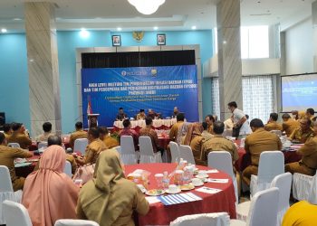 Gubernur, Al Haris saat membuka High Level Marketing TPID dan TP2DD Provinsi Jambi, Selasa (14/03/2023). [Foto: Hendra Putra]