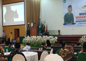 Al Haris saat menghadiri Muswil ke-17 Muhammadiyah Jambi di Semanggi Hotel, Bungo, Sabtu (18/03/2023). [Foto: Riki]