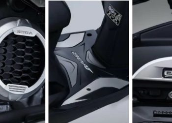 Aksesoris resmi New Honda BeAT Sporty , Garnish Fan Cover, Rubber Step Floor, Garnish Air Cleaner [Dok. Sinsen/Ajeng]
