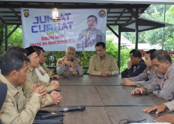 Polda Jambi Gelar Jum'at Curhat bersama PT TGI di Jenna' s Cafe kota Jambi. Jum'at, (24/03/23) - [Dok. Humas Polda Jambi]