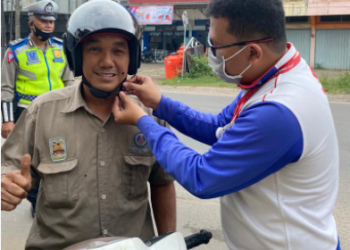 Instruktur Safety Riding, Agung Sanjaya. [Foto: Sinsen/Ajeng]