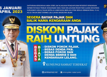 Banner syarat dan ketentuan Pajak. [Dok. Diskominfo Provinsi Jambi]