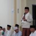 Gubernur Jambi, Al Haris, saat menyampaikan sambutan pada kegiatan Safari Ramadhan di Desa Pulau Batu, Minggu (09/04/2023) malam. [Foto: Diskominfo/Novriansah]