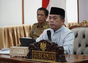 Kegiatan WAWANCARA NOMINASI PENGHARGAAN JAMSOSTEK (PARITRANA AWARD) TAHUN 2023, di VIP Room Rumah Dinas Gubernur Jambi, Senin (03/04/2023). [Foto : Diskominfo/Harun]