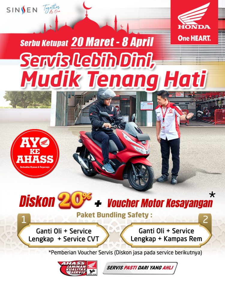 Promo Serbu Ketupat “Servis Lebih Dini, Mudik Tenang Hati". [Dok. Sinsen]