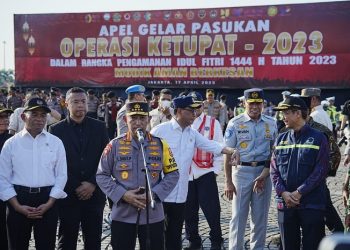 Kapolri, Jenderal Listyo Sigit Prabowo saat memberi keterangan di Lapangan Silang Monas, Jakarta Pusat, Senin (17/04/2023). [Dok. Div Humas Polri]