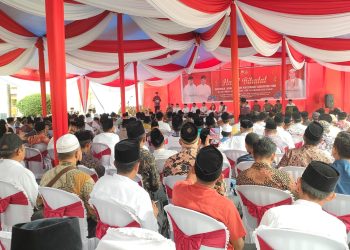 Acara halal bihalal Gubernur Jambi bersama Masyarakat Tebo, Kamis (18/5/2023). [Foto: pariwarajambi/Riky]