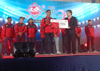 Teknisi Honda utusan PT AHM raih gelar terbaik kedua di ajang Honda Asia & Oceania Motorcycle Technician Skill Contest 2023 di Honda Training Center, Bangkok, Thailand pada 23-24 Mei 2023. [Foto: AHM]