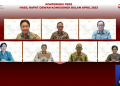 Konferensi Pers Hasil Rapat Dewan Komisioner Bulan April 2023 secara Vitual. [Dok. Humas OJK]