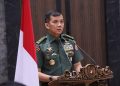 Aster Kasad, Mayjen TNI Mochammad Hasan saat, memberikan sambutan pada Rakornis TMMD ke-116 TA. 2023, di Gedung A.H. Nasution Mabesad, Jakarta, Rabu (3/5/2023). [Dok. Dispenad]