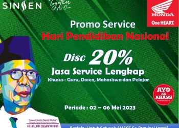 Banner Promo Sinsen main dealer sepeda motor Honda. [Dok. Sinsen]