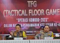 Kapolri Jenderal Listyo Sigit Prabowo pada kegiatan Tactical Floor Game (TFG) pengamanan KTT ASEAN di Labuan Bajo, Nusa Tenggara Timur (NTT). di Labuan Bajo, Kamis (04/05/2023). [Dok. Div Humas Polri]