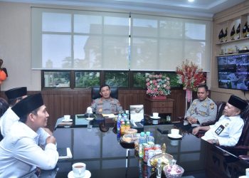 Pertemuan antara pengurus Baznas Provinsi Jambi dengan Kapolda Jambi di ruangan Kapolda Jambi pada Rabu (17/5/2023). [Foto Humas Polda Jambi]