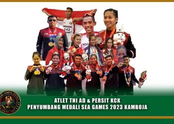 Foto Atlet TNI AD dan Anggota Persit KCK Penyumbang 21 Medali pada SEA Games 2023 Kamboja. [Dok Dispenad]