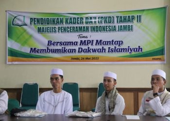 Gubernur Al Haris secara resmi buka Pendidikan Kader Da’i MPI Provinsi Jambi di Aula Kantor MUI Provinsi Jambi, Rabu (24/05/2023). [Foto: Diskominfo/Agus]