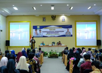 Wagub Sani saat sambutan pada acara Pelatihan Kewirausahaan Pemuda Provinsi Jambi Tahun 2023 di Hotel Ratu Jambi, Rabu (24/05/2023). [Foto: Diskominfo/Sopbirin]
