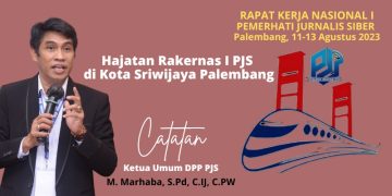 Ketum DPP PJS, Mahmud Marhaba pada Rakernas I PJS di Kota Palembang. [Dok: PJS]