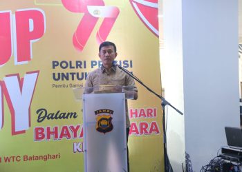 Kapolda Jambi pada acara lomba Stand Up Comedy di Mall WTC Batanghari pada Sabtu, (24/06/2023). [Foto: Humas Polda Jambi]