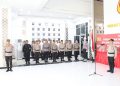 Upacara Pemuliaan Nilai-nilai Luhur Tribrata di Lobby Utama Mapolda Jambi Rabu (21/06/2023). [Foto: Humas Polda Jambi]