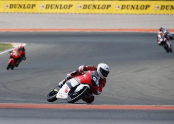 Fadillah Arbi Aditama siap berlaga meraih hasil terbaik pada putaran ketiga ajang balap FIM JuniorGP yang akan digelar di Circuito de Jerez-Angel Nieto, Minggu (4/6/2023). [Dok. AHM]