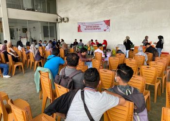 Sinsen main dealer sepeda motor Honda di Provinsi Jambi gelar kegiatan donor darah yang bertempat di Dealer Honda Sinsen Pal 6, Sabtu (03/06/2023). [Dok. Sinsen/Ega Syaputri]