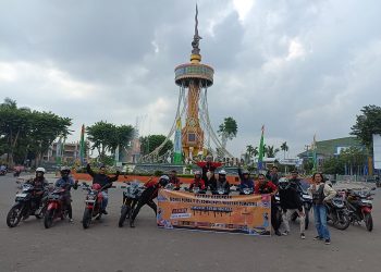 Kopdargab HSX125C Wilayah Sumatera, di Tugu Keris Siginjai, Kota Baru, Kota Jambi, Sabtu (03/06/2023). [Foto: Sinsen/Ajeng]