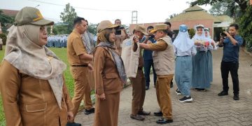 Apel PPDB 2023 diikuti seluruh Kepala SMA, SMK dan SLB se Provinsi Jambi di SMA Negeri 5 Kota Jambi, Selasa (06/06/2023). [Foto: pariwarajambi/Riki] 