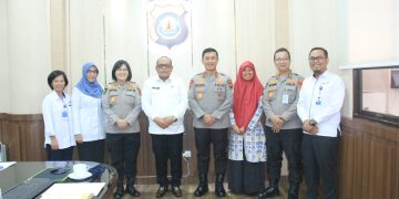 Kunjungan Silaturahmi Kepala Perwakilan BKKBN Provinsi Jambi di Gedung Mapolda Jambi, Rabu (07/06/2023). [Dok. Humas Polda Jambi]